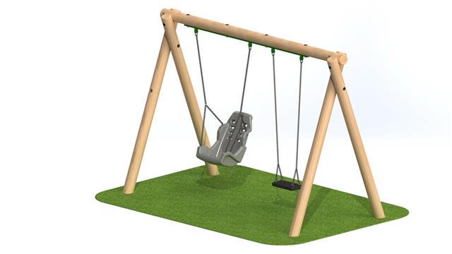 2.4m Timber Swing 5